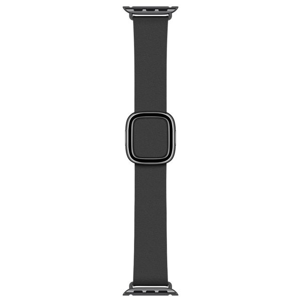 Apple Leather Band Modern Buckle Apple Watch Series 1 á 9 / SE (38/40/41 mm) | Series 10 (42 mm) - Taille S - Noir