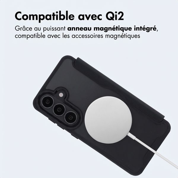 imoshion Bookcase transparente avec MagSafe Samsung Galaxy S26 - Noir