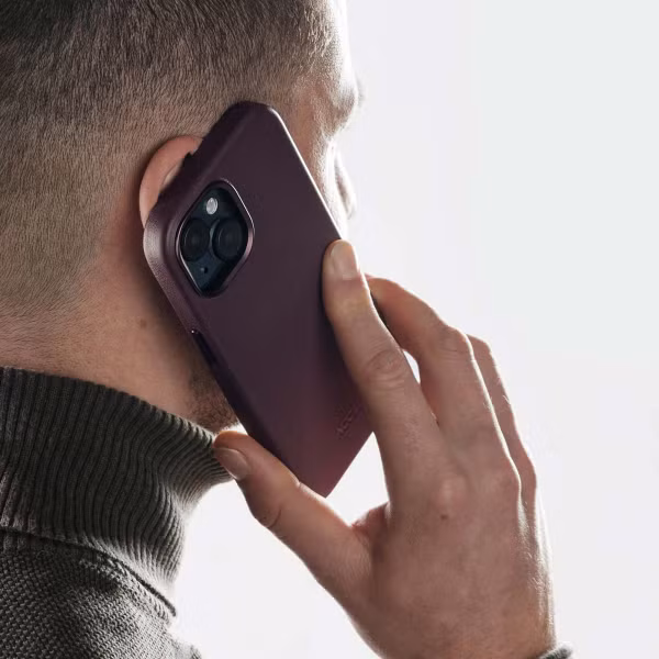 Accezz Coque arrière en cuir avec MagSafe Samsung Galaxy S24 - Heath Purple