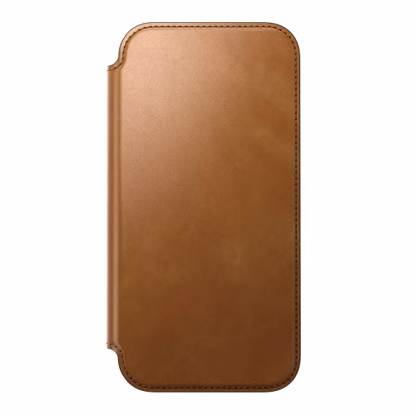 Nomad Étui de télephone portefeuille Modern Leather Folio Apple iPhone 17 Pro Max - English Tan