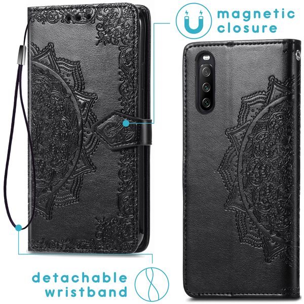 imoshion Etui de télephone Mandala Sony Xperia 10 III - Noir