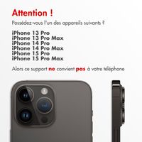 imoshion Support de téléphone pour vélo avec powerbank - Support de téléphone vélo - Powerbank sans fil - 5 000 mAh - Noir