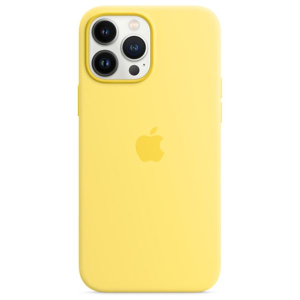 Apple Coque en silicone MagSafe Apple iPhone 13 Pro - Lemon Zest