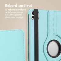 imoshion Coque tablette rotatif à 360° Apple iPad Air 11 pouces (2026) M4 / (2025) M3 / (2024) M2 / Air 5 (2022) / Air 4 (2020) / Pro 11 (2018/2020) - Bleu clair