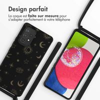 imoshion Coque design en silicone avec cordon Samsung Galaxy A53 - Sky Black