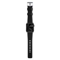 Nomad Bracelet robuste FKM Apple Watch Series 1 t/m 11 / SE / Ultra (44/45/46/49 mm) - Argent / Noir