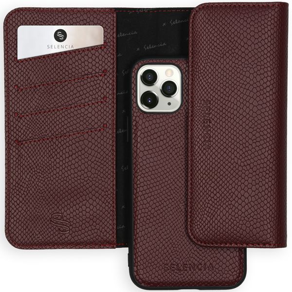 Selencia Serpent Clutch amovible Tierra iPhone 11 Pro - Rouge