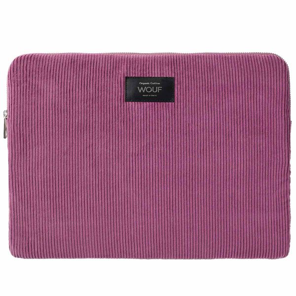 Wouf Corduroy Pochette ordinateur 13-14 pouces - Mauve