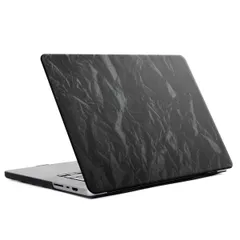 Selencia Coque en velours MacBook Air 13 pouces (2022 / 2024 M3 chip / 2025 M4 chip) - A2681 / A3113 / A3240 - Noir