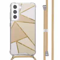 imoshion Coque Design avec cordon Samsung Galaxy S21 FE - Beige Graphic