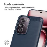 imoshion Coque Brushed Oppo Reno 12 Pro - Bleu foncé