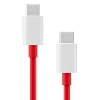 OnePlus Câble USB-C vers USB-C d'origine 12A - 120 Watt - 1 mètre - Rouge