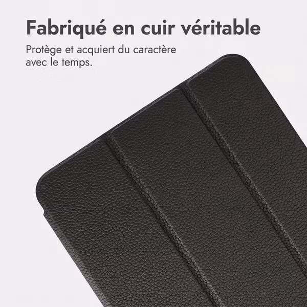 Accezz Coque tablette trifold en cuir Apple iPad Pro 13 (2025) M5 / (2024) M4 - Noir