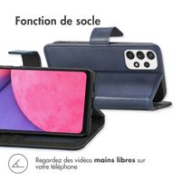 imoshion Étui de téléphone portefeuille Luxe Samsung Galaxy A33 - Bleu foncé