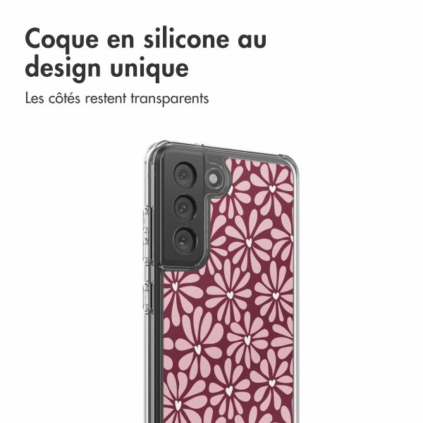 imoshion Coque Design Samsung Galaxy S21 FE - Bloom Love Blush
