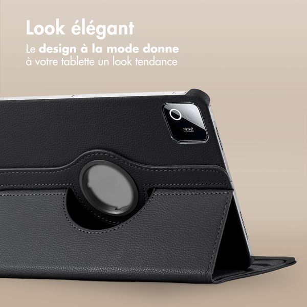 imoshion Coque tablette rotatif à 360° Xiaomi Pad 8 / 8 Pro - Noir