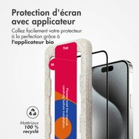 Accezz Protection d'écran en verre trempé avec applicateur Apple iPhone 15