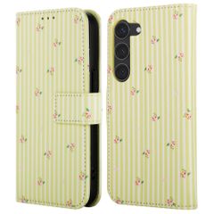 imoshion Étui de télephone portefeuille Design Samsung Galaxy S23 - Garden Stripes