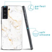 imoshion Coque Design Samsung Galaxy S21 FE - White Marble