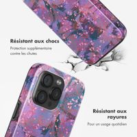 Selencia Coque arrière Vivid avec MagSafe Apple iPhone 15 Pro - Fresh Paint Flower Orange