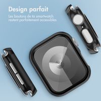 imoshion Coque rigide brillante à couverture complète pour Apple Watch Series 4 / 5 / 6 / SE - 44 mm - Noir