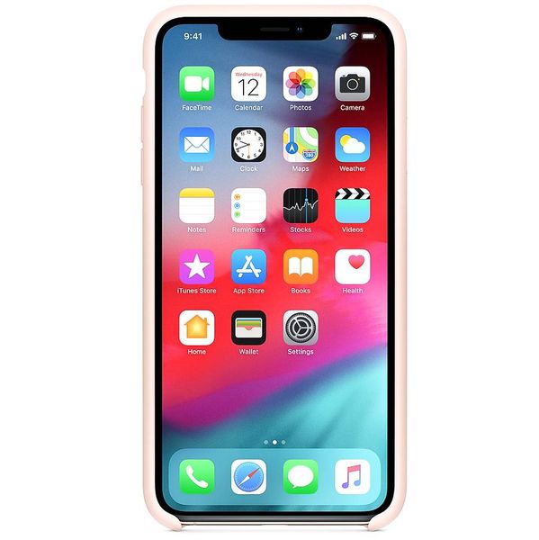 Apple Coque en silicone iPhone Xs Max - Pink Sand