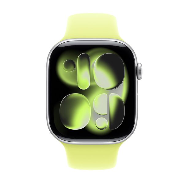 Apple Bracelet Sport Apple Watch Series 1 t/m 11 / SE / Ultra (44/45/46/49 mm) - Taille S/M - Neon Yellow
