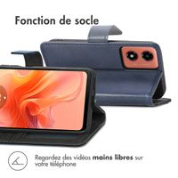 imoshion Étui de télephone portefeuille Motorola Moto G04 / G24 - Bleu foncé