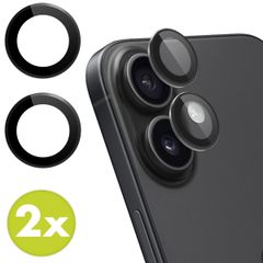 imoshion Lot de 2 protections d'objectif de caméra Apple iPhone 16 / 16 Plus - Noir