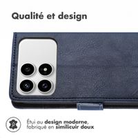 imoshion Étui de télephone portefeuille de luxe Xiaomi Poco F8 Pro - Bleu foncé