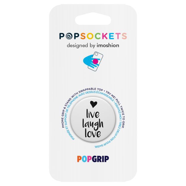 PopSockets imoshion PopGrip - Live Laugh Love - White