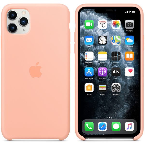 Apple Coque en silicone iPhone 11 Pro Max - Grapefruit