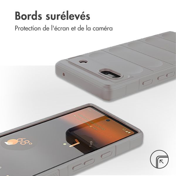 imoshion Coque arrière EasyGrip Google Pixel 6a - Gris