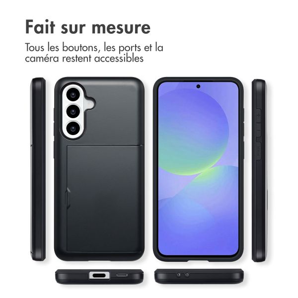 imoshion Coque arrière avec porte-cartes Samsung Galaxy A36 / A56 - Noir