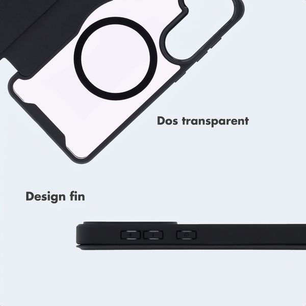 imoshion Bookcase transparente avec MagSafe Samsung Galaxy A37 (5G) - Noir