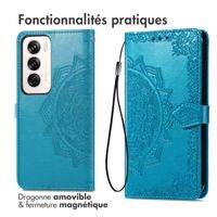 imoshion Etui de téléphone portefeuille Mandala Oppo Reno 12 - Turquoise