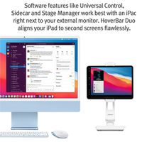 Twelve South HoverBar Duo 2e génération - Support de tablette - Réglable - Noi
