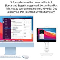 Twelve South  HoverBar Duo 2e génération - Support de tablette - Réglable - Noi