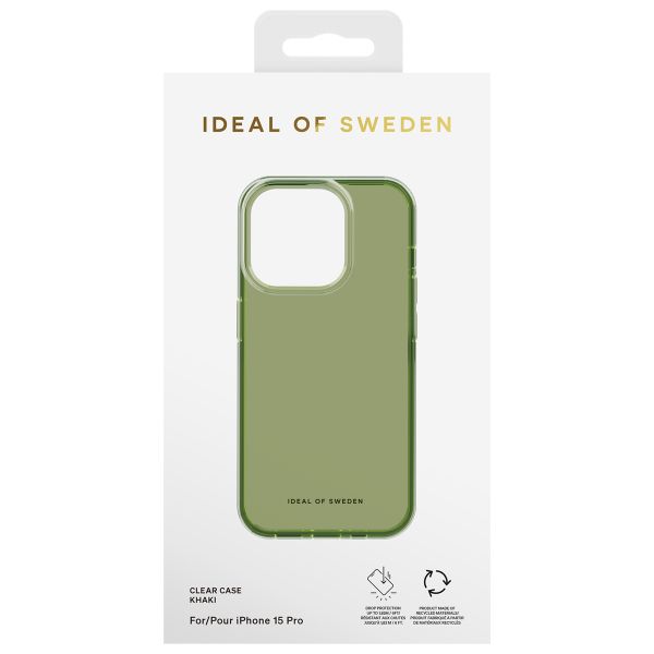 iDeal of Sweden Coque Clear iPhone 15 Pro - Khaki