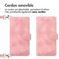 imoshion Etui de télephone portefeuille avec cordon Motorola Edge 70 Fusion - Rose