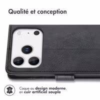 imoshion Étui de télephone portefeuille Apple iPhone 17 Pro Max - Noir