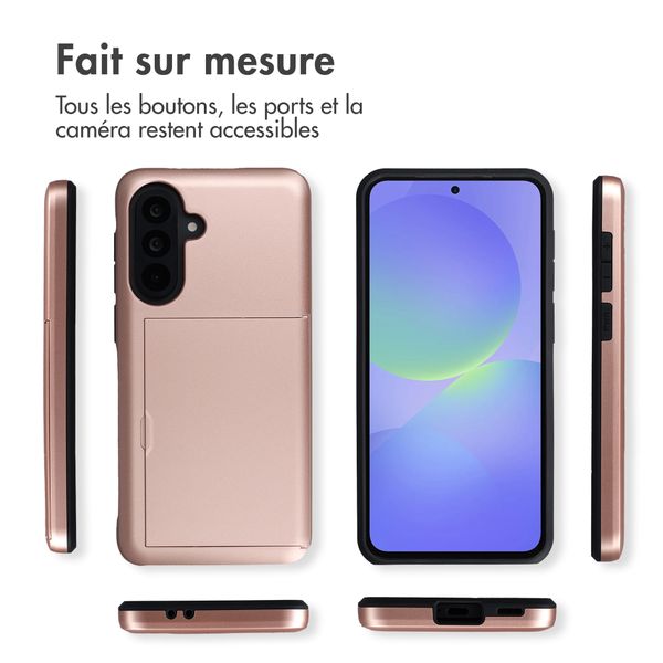 imoshion Coque arrière avec porte-cartes Samsung Galaxy A37 (5G) - Rose Gold