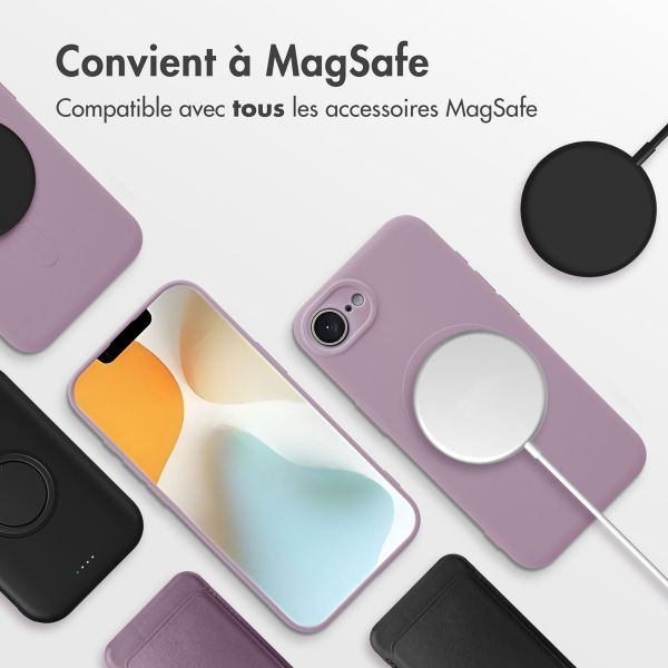 imoshion Coque Couleur avec MagSafe Apple iPhone 16e - Violet