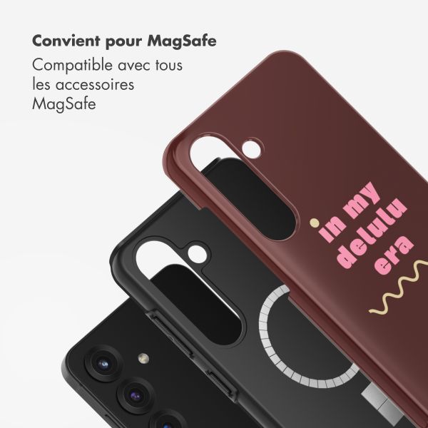 Selencia Coque arrière Vivid avec MagSafe Samsung Galaxy S25 - Delulu
