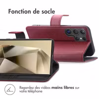imoshion Étui de télephone portefeuille Samsung Galaxy S24 Ultra - Bordeaux