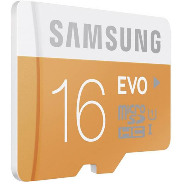 Samsung EVO Plus microSDHC 16 Go de classe 10 + adaptateur