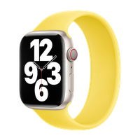 Apple 4 Pack Apple Bracelet Boucle unique en Silicone Apple Watch| 44/45/46/49 mm - Taille 9 - White / Canary Yellow / Storm Blue / Pistachio