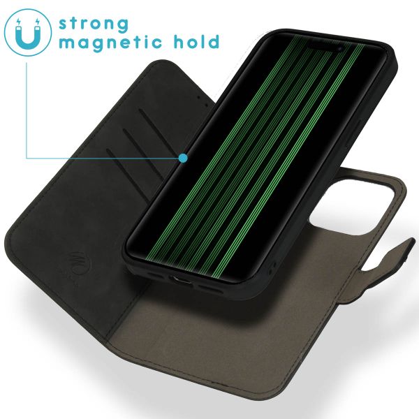 imoshion Etui de télephone luxe 2-en-1 amovible Apple iPhone 15 Pro Max - Noir