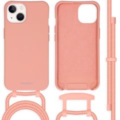 imoshion Coque de couleur avec cordon amovible Apple iPhone 13 - Peach
