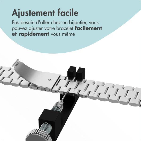 imoshion Kit premium pour bracelets de smartwatch – Raccourcisseur de bracelets de smartwatch / montre – Noir